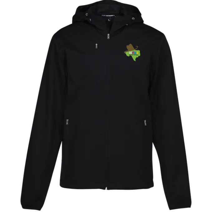 Lightweight Hooded Colorblock Soft Shell Jacket - Men's
