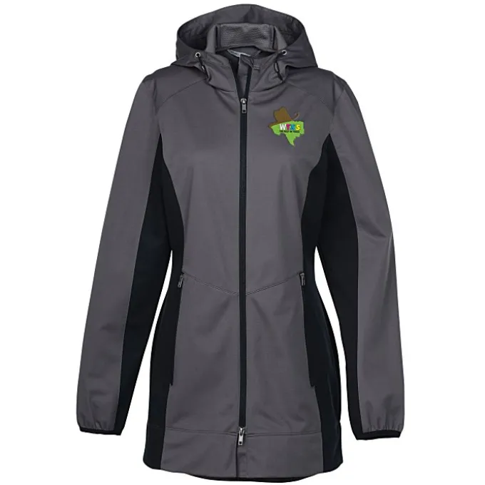 Lightweight Hooded Colorblock Soft Shell Jacket - Ladies'
