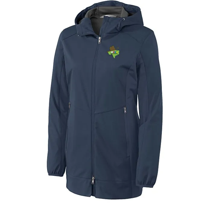 Lightweight Hooded Colorblock Soft Shell Jacket - Ladies' - 24 hr