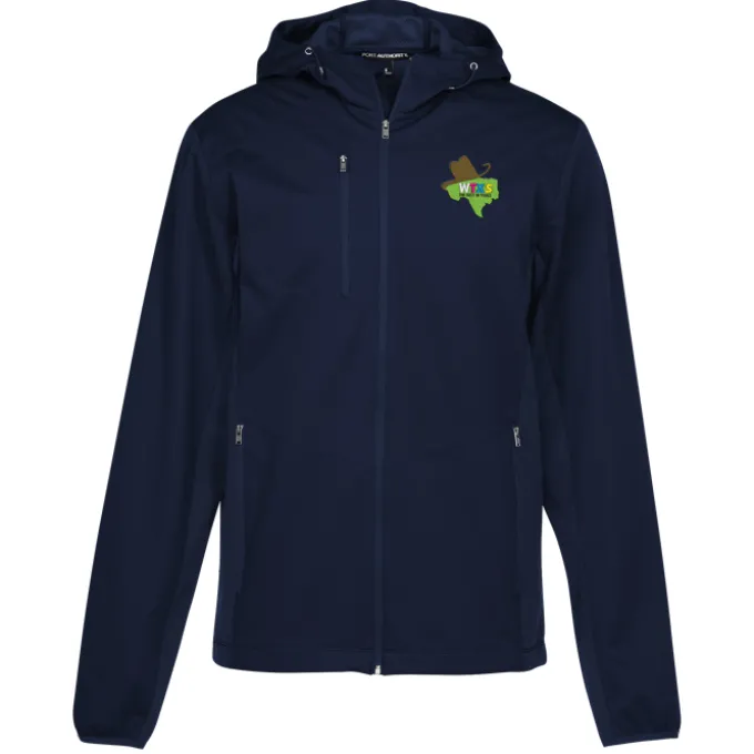 Lightweight Hooded Colorblock Soft Shell Jacket - Men's - 24 hr