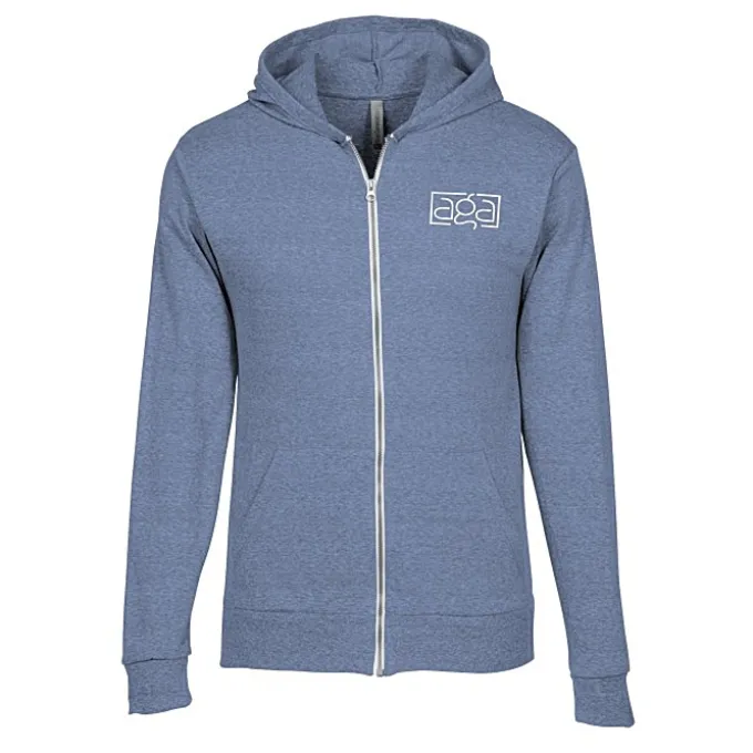 Lightweight Tri-Blend Full-Zip Hoodie - Screen