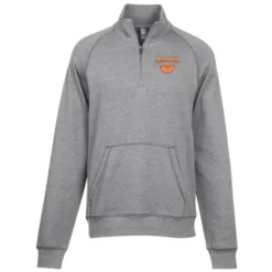 Light Weight 1/4-Zip Heathered Fleece Pullover - Men's