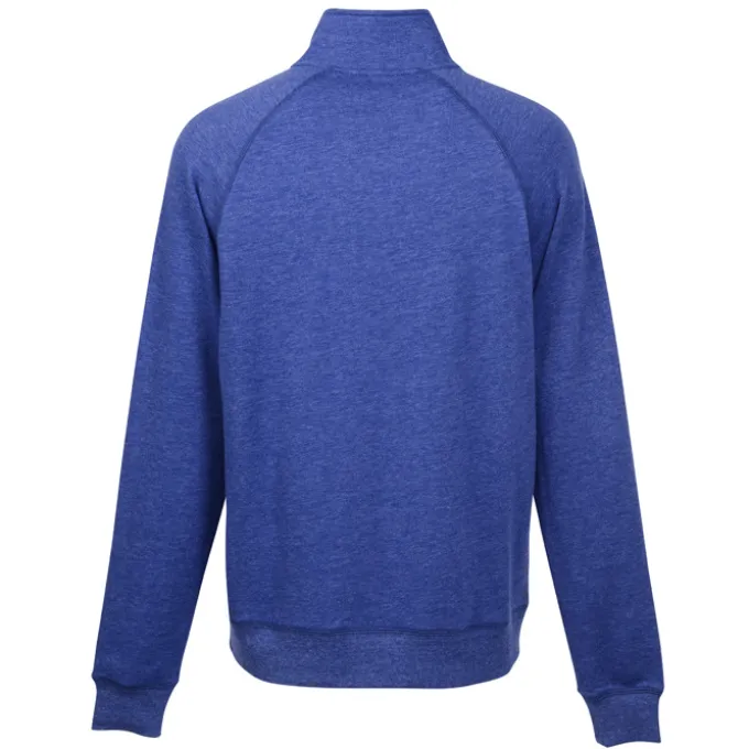 Light Weight 1/4-Zip Heathered Fleece Pullover - Men's