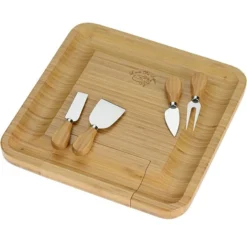 Lorenzi 4-Piece Bamboo Cheese Tray