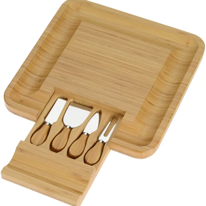 Lorenzi 4-Piece Bamboo Cheese Tray