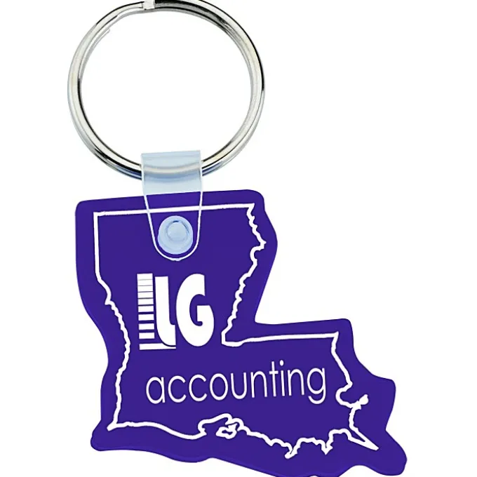 Louisiana Soft Keychain - Opaque