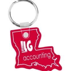 Louisiana Soft Keychain - Translucent