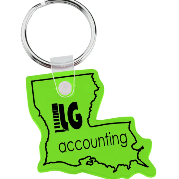 Louisiana Soft Keychain - Translucent
