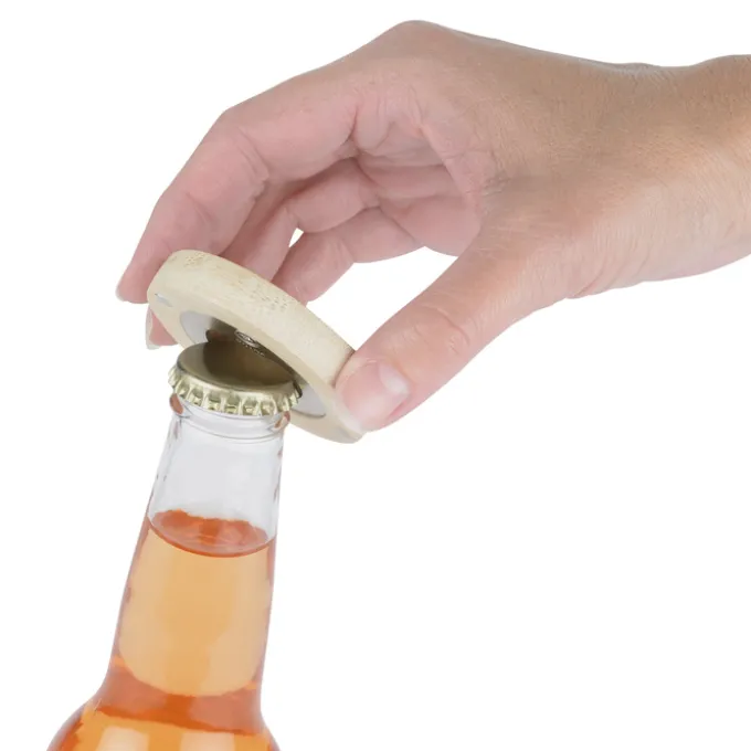 Magnetic Bamboo Bottle Opener