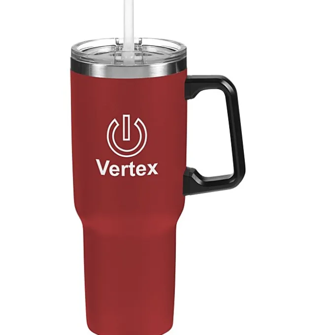 Mammoth Vacuum Mug with Straw - 40 oz. - Colors