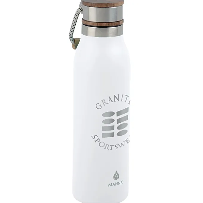 Manna Ascend Vacuum Bottle with Wood Lid - 18 oz