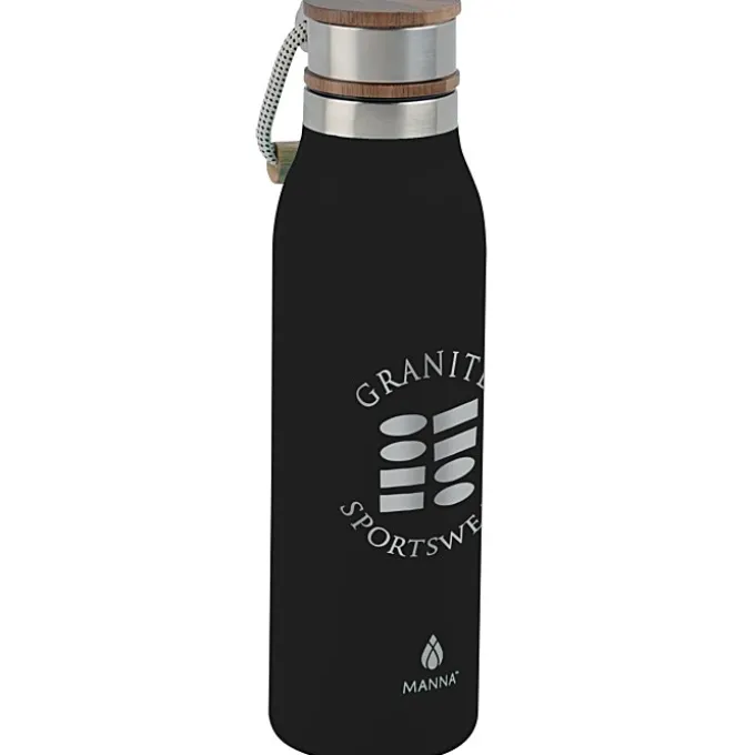 Manna Ascend Vacuum Bottle with Wood Lid - 18 oz