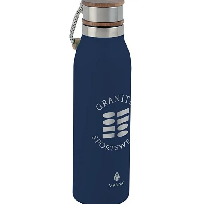 Manna Ascend Vacuum Bottle with Wood Lid - 18 oz