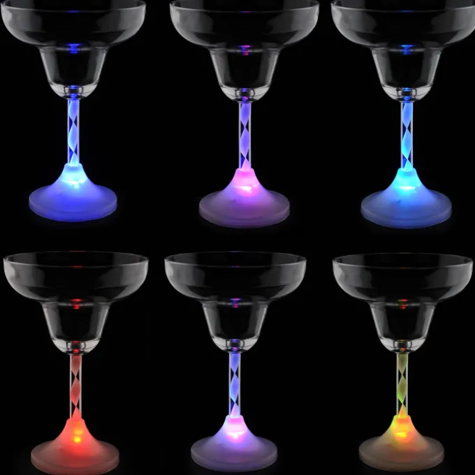 Margarita Glass with Light-Up Spiral Stem - 8 oz. - 24 hr