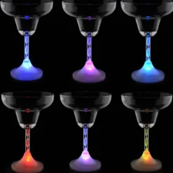 Margarita Glass with Light-Up Spiral Stem - 8 oz.
