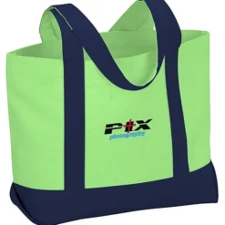 Marketplace Snap Closure Tote Bag - Embroidered