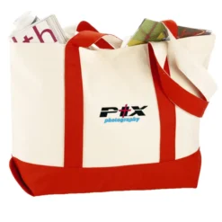 Marketplace Snap Closure Tote Bag - Embroidered