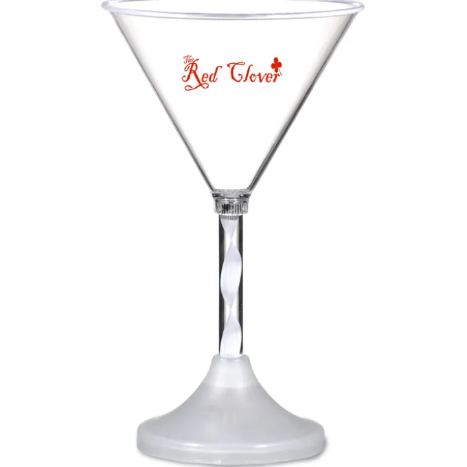 Martini Glass with Light-Up Spiral Stem - 6 oz.