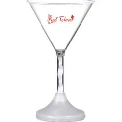 Martini Glass with Light-Up Spiral Stem - 6 oz. - 24 hr