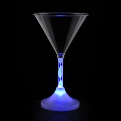 Martini Glass with Light-Up Spiral Stem - 6 oz. - 24 hr