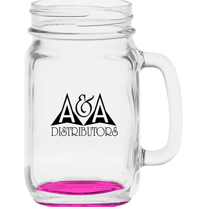 Mason Jar Mug - 16 oz - Bottom Color