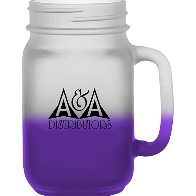 Mason Jar Mug - 16 oz - Frosty Color