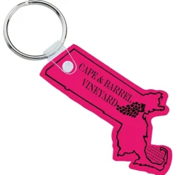Massachusetts Soft Keychain - Translucent
