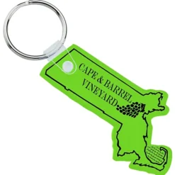 Massachusetts Soft Keychain - Translucent