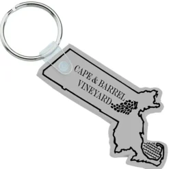 Massachusetts Soft Keychain - Opaque