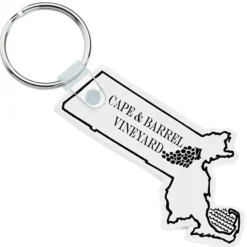 Massachusetts Soft Keychain - Opaque