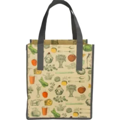 Matte Laminated Vintage Design Grocery Tote