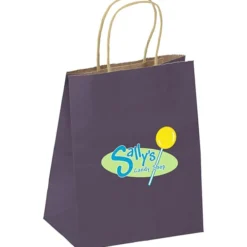 Matte Shopping Bag - 10-3/4 inches x 8 inches – Colored – Full Color
