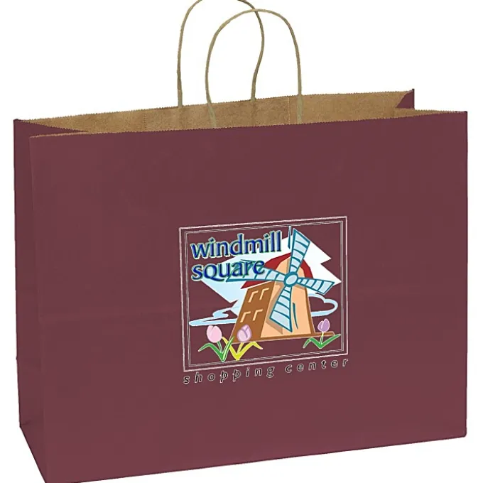 Matte Shopping Bag - 12 inches x 16 inches - Colored - Full Color