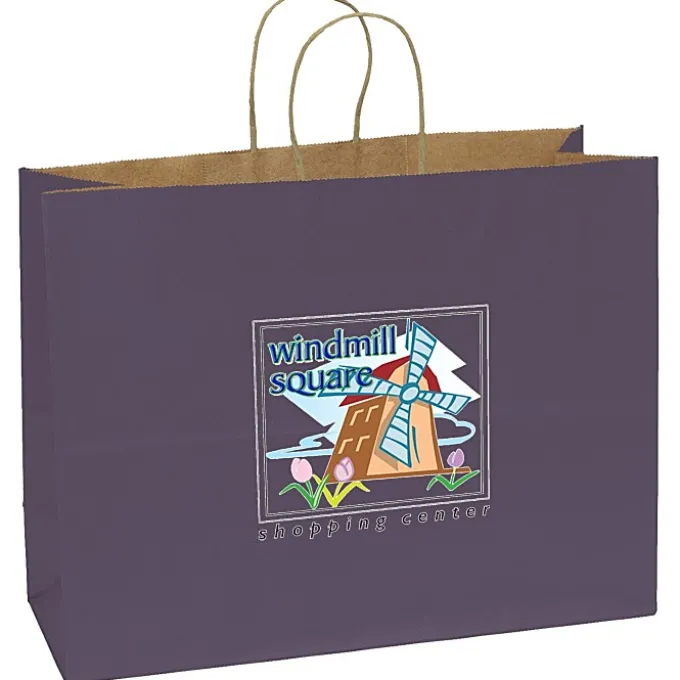 Matte Shopping Bag - 12 inches x 16 inches - Colored - Full Color