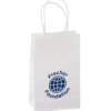 Matte White Shopping Bag - 8 inches x 5-1/2 inches