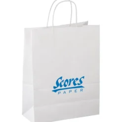 Matte White Shopping Bag - 13 inches x 10 inches