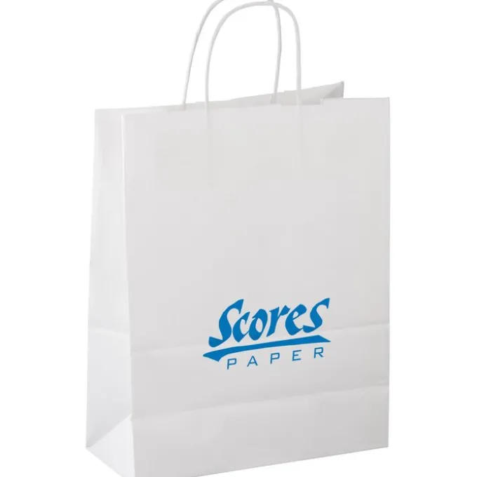 Matte White Shopping Bag - 13 inches x 10 inches