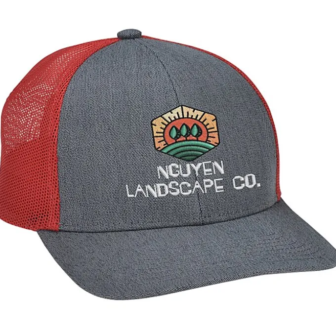 Melange Heather Low Profile Trucker Cap
