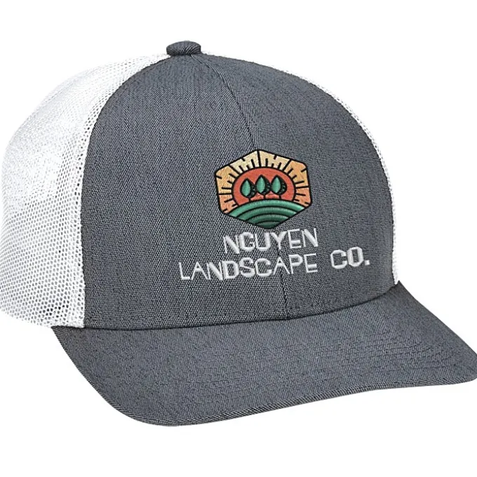 Melange Heather Low Profile Trucker Cap