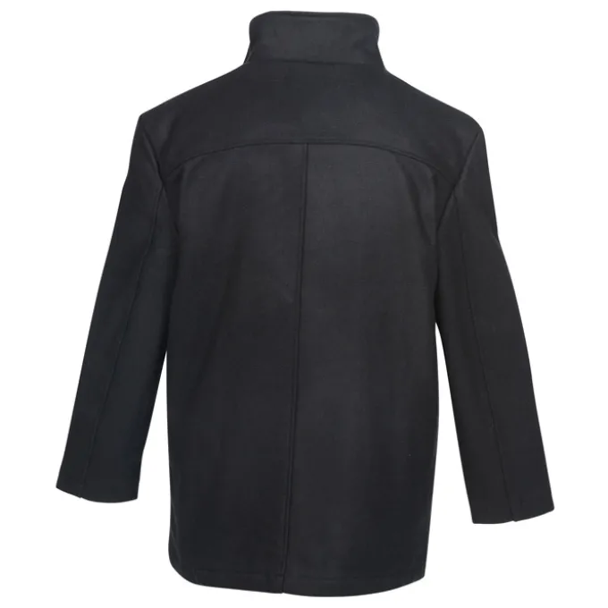 Melton Wool Blend Town Coat - Men's