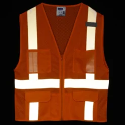 Mesh Six-Pocket Zippered Vest