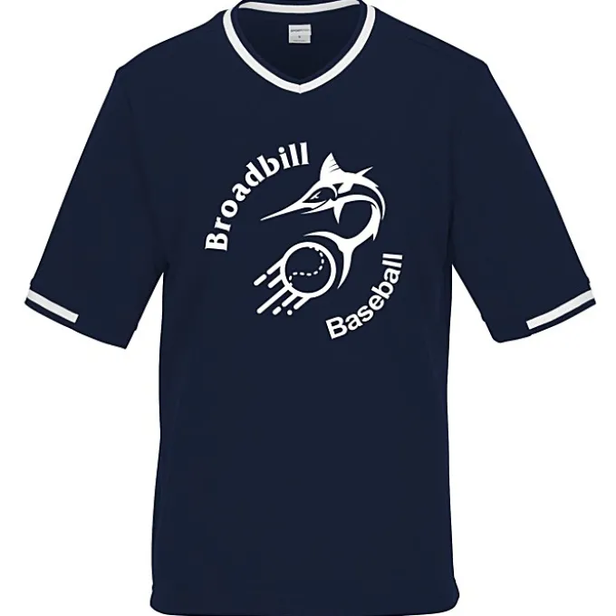 Mesh V-Neck Baseball Jersey