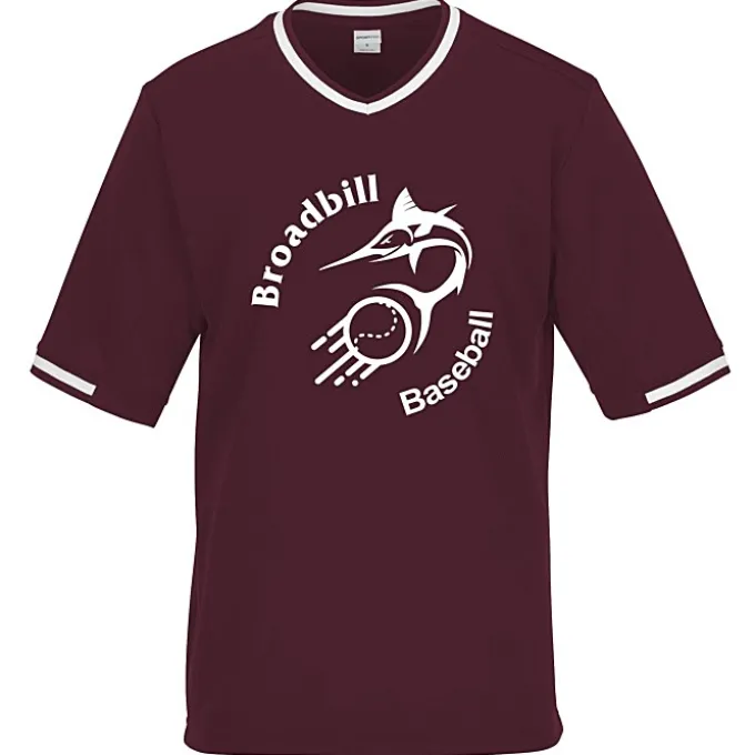 Mesh V-Neck Baseball Jersey