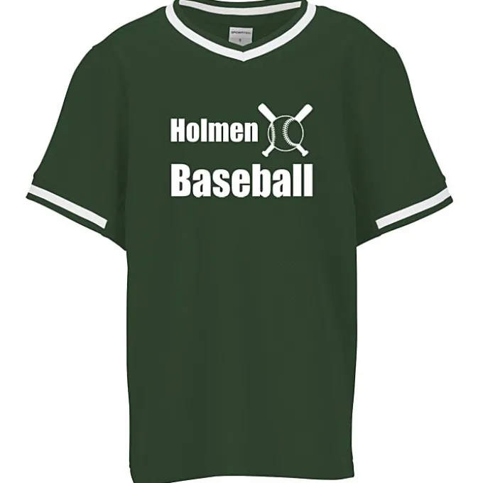 Mesh V-Neck Baseball Jersey - Youth