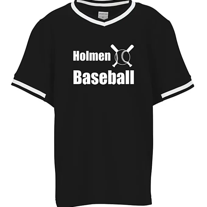 Mesh V-Neck Baseball Jersey - Youth