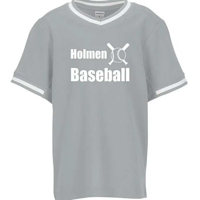 Mesh V-Neck Baseball Jersey - Youth