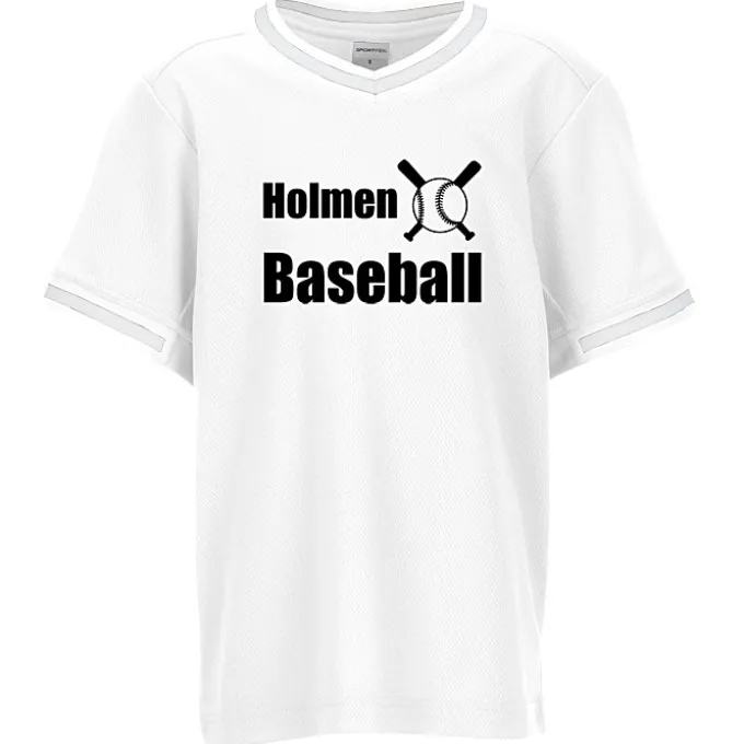 Mesh V-Neck Baseball Jersey - Youth