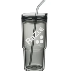 Mia Acrylic Tumbler with Straw - 24 oz