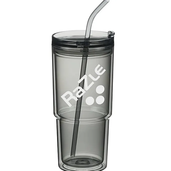Mia Acrylic Tumbler with Straw - 24 oz