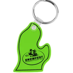 Michigan - Lower Soft Keychain - Translucent